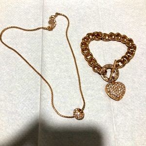 Necklace and charm bracelet